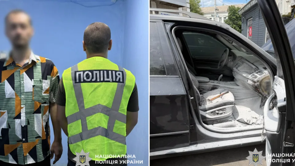 In Kyiv, a man set fire to a psychologist's car due to dissatisfaction with his work