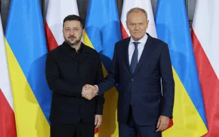 Безопасность украинцев в Польше стала одной из тем встречи Зеленского и Туска