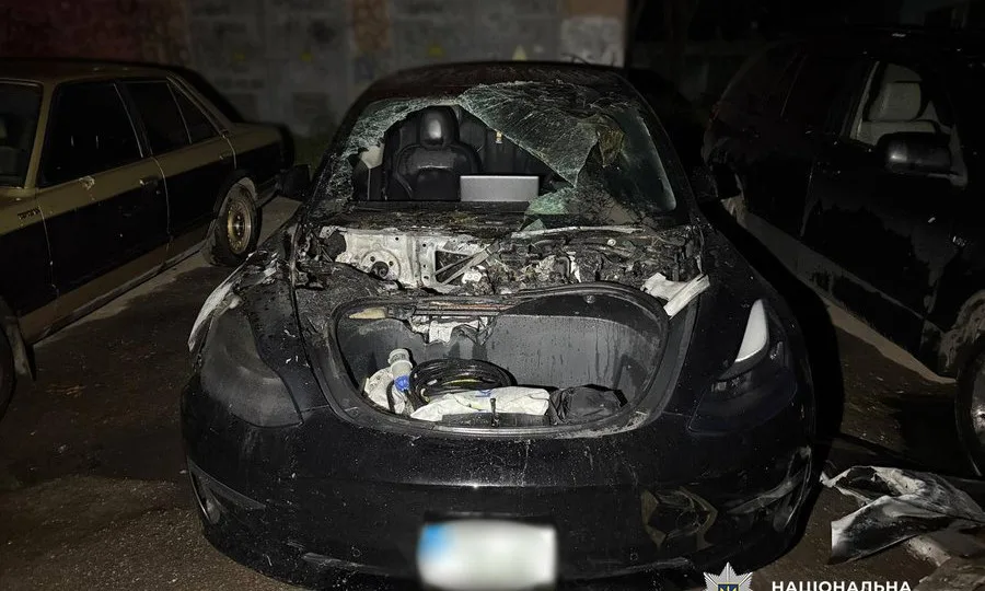 Авто на 2,4 млн грн уничтожено огнем: в Одессе будут судить двух юношей за поджоги Tesla