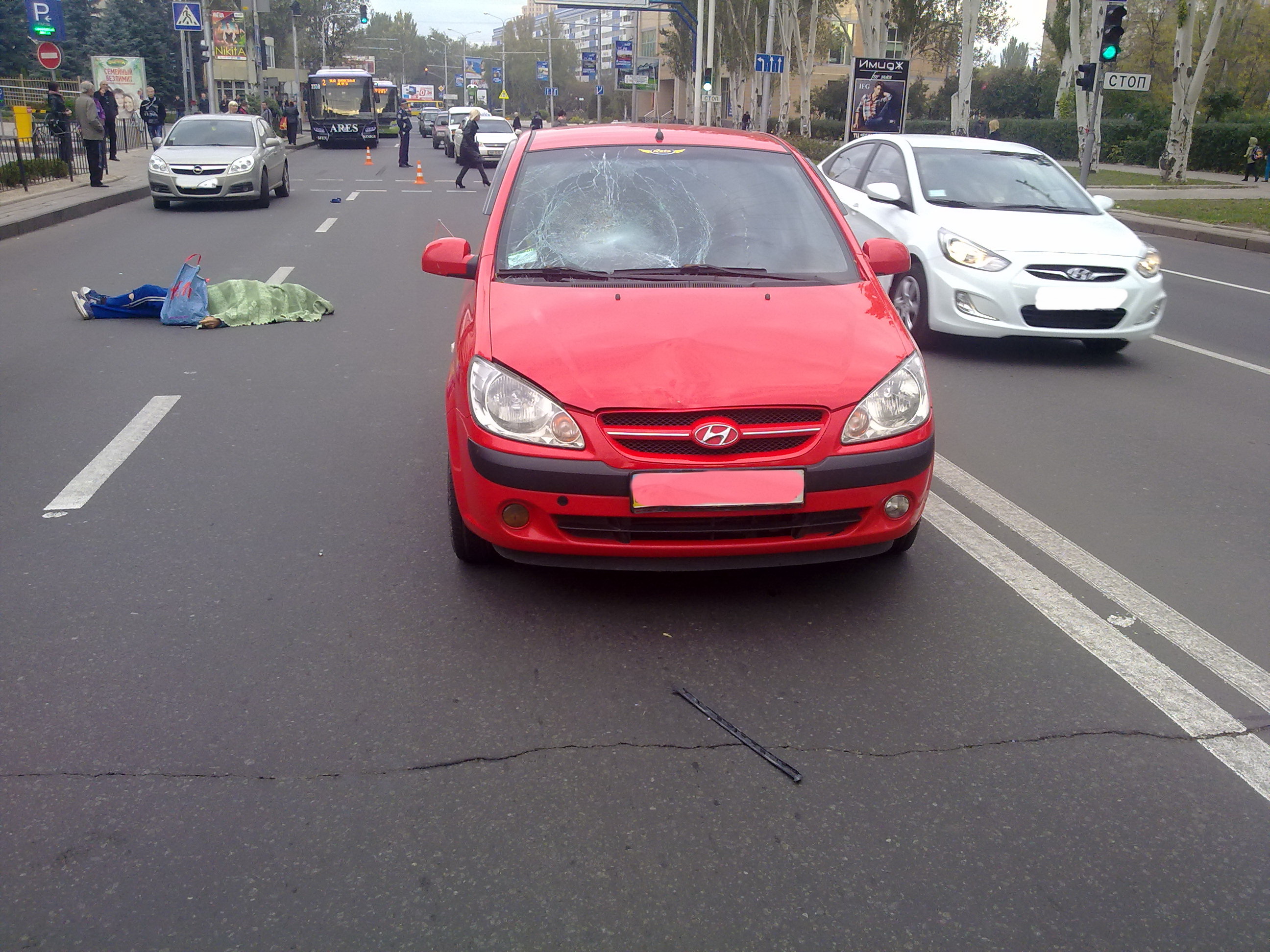 В Донецке водитель Hyundai убил 86-летнего пешехода