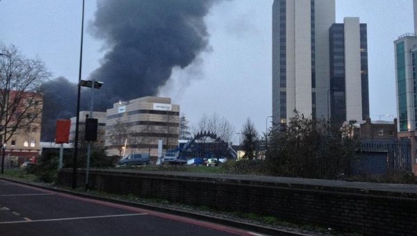 В центре Лондона упал вертолет