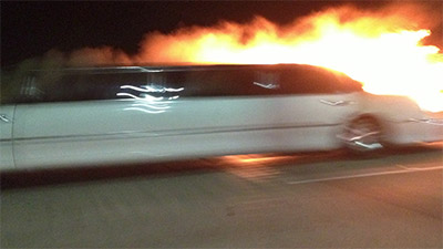 Группа калифорнийских студентов сгорела в лимузине