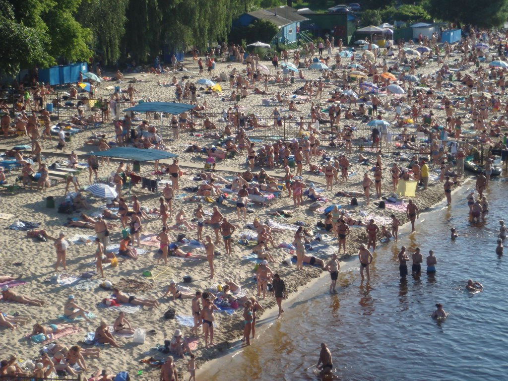 Из-за ресторанов, сливающих отходы в воду, закрыли киевские пляжи