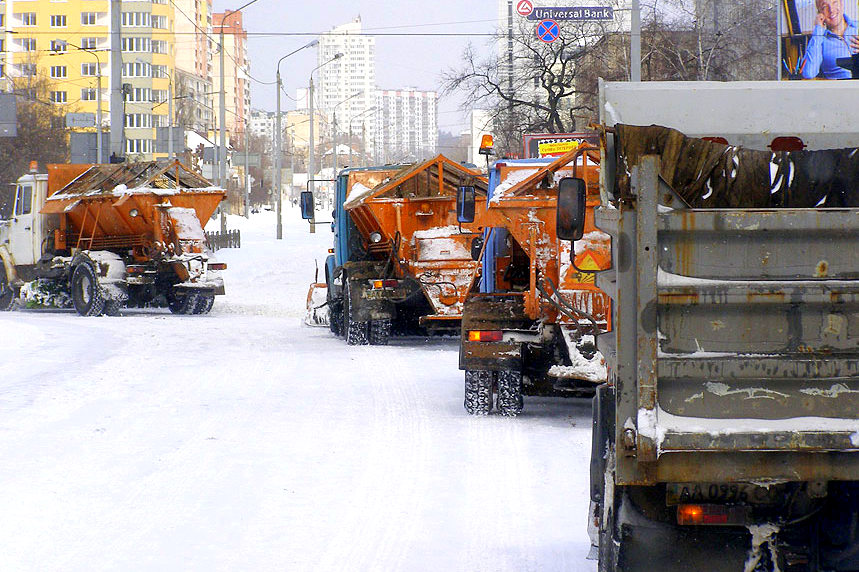Киевская мэрия контролируют ситуацию по уборке снега