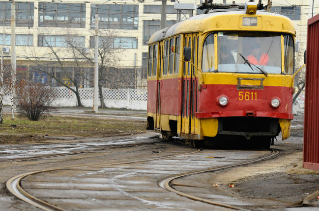 В Киеве трамваи не вышли на маршруты