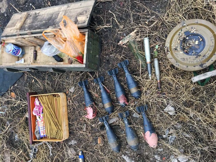 У жителя Донецкой области полицейские изъяли семь минометных снарядов