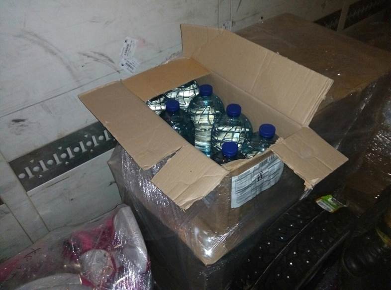 СБУ изъяла 2,6 т контрафактного спирта, который пытались провезти в зону АТО