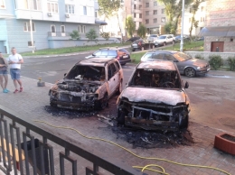 В Киеве сгорела иномарка