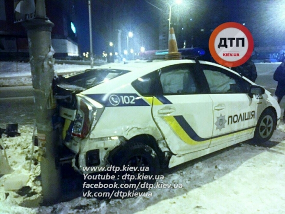 В Киеве произошло ДТП с участием патрульных