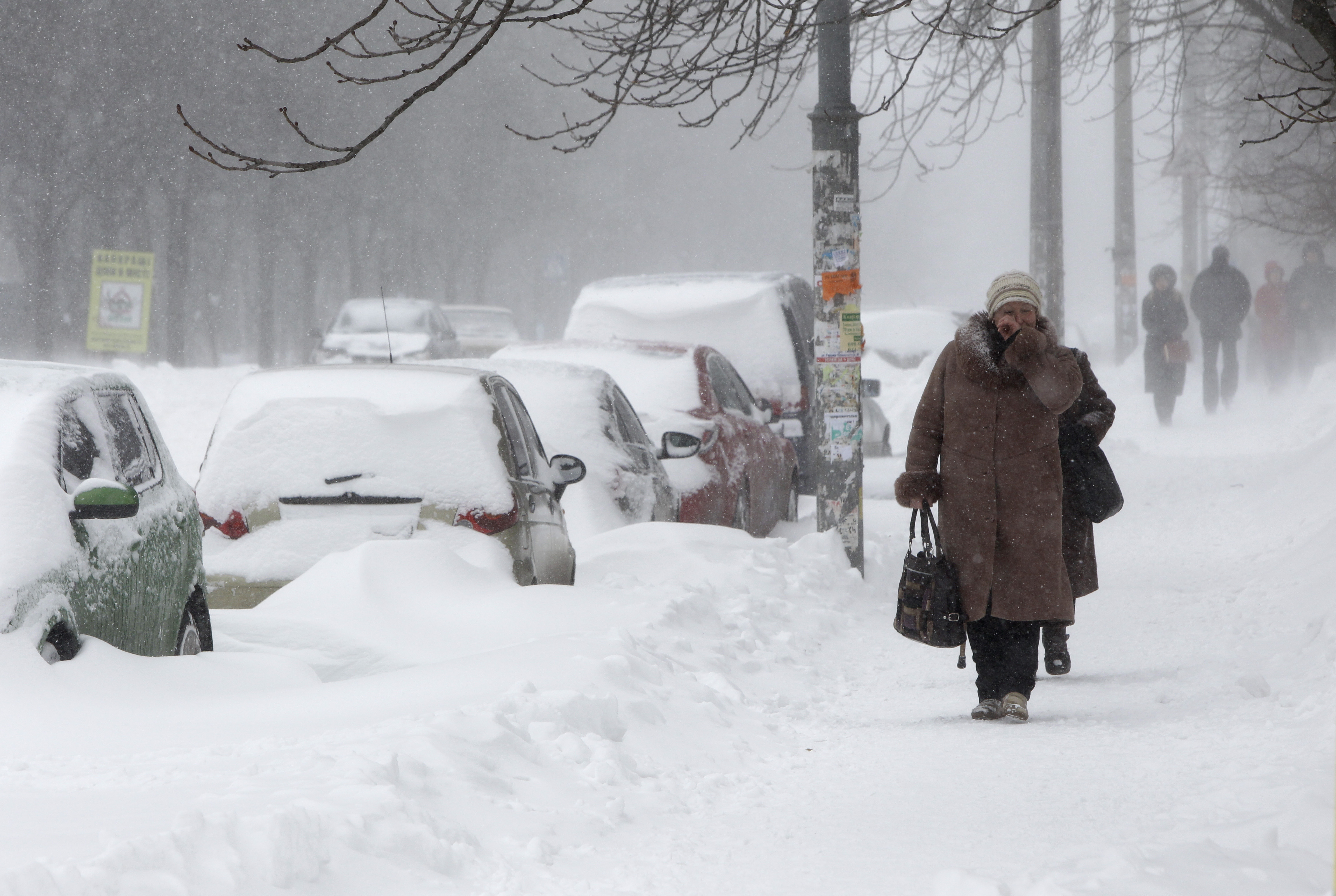 На Украину надвигаются сильные снегопады и мороз