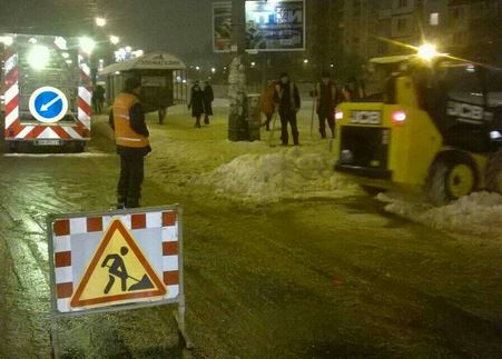 За сутки из улиц Киева вывезли более 6 тыс. т снега