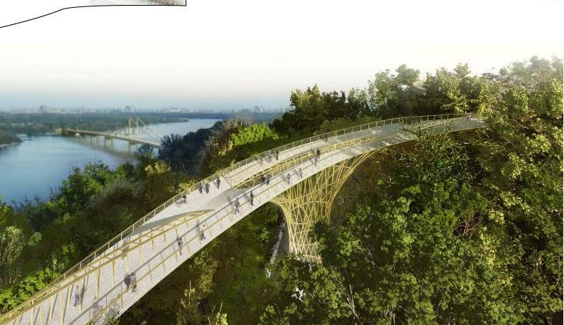 В столице построят мост через Владимирскую горку и парк «Крещатый»