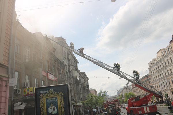 В Шевченковском районе столицы ликвидирован пожар 